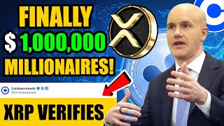 IN A WEEK XRP RIPPLE MILLIONAIRES FINALLY COINBASE VERIFIES IT CURRENT RIPPLE XRP NEWS [upl. by Rosie]