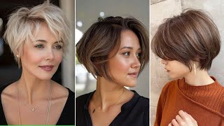 Shaggy Layered Haircut With Bangs Chin Length Hairstyles Choppy Layered Bob Haircut haircut [upl. by Muller237]