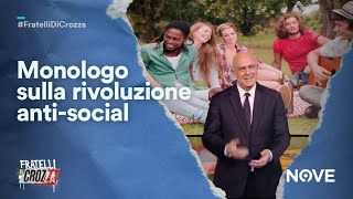 Il monologo di Maurizio Crozza su Corona e la rivoluzione antisocial [upl. by Corron]