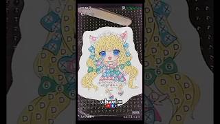 Diamond Painting Sticker Cute Girl [upl. by Rupert]