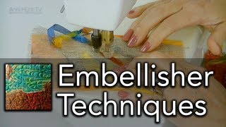 Machine Embellisher Techniques  AHTVQ01 HD [upl. by Perkin838]