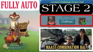 Lords Mobile Limited challenge crazy chef stage 2 Mastercook limited challenge stage 2Lords Mobile [upl. by Aylatan]