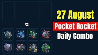 Pocket Rocket Daily Jackpot 27 August  Pocket Rocket Daily Combo 27 August [upl. by Neff737]