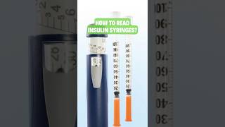 HOW TO READ INSULIN SYRINGES diabetesmanagement [upl. by Hadden342]