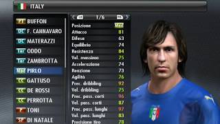 Nazionale Italiana di Calcio 20072008  Storia del Calcio con PES 2008 [upl. by Glover14]