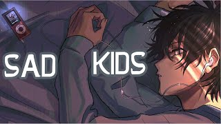 「Nightcore」→ Sad Kids Lyrics by Munn [upl. by Iv]