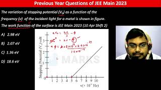 The variation of stopping potential V0 as a function of the frequency ν of the incident light [upl. by Inalel]