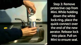 Nimbus WaterMaker Mini Faucet Mount RO System Installation [upl. by Jerald]