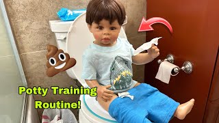 Reborn Toddler Potty Training Routine 🚽 [upl. by Levison]