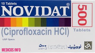 Ciprofloxacin 500mg  Ciprofloxacin 500mg benefits uses in urdu  novidat 500mg tablet uses in urdu [upl. by Ahsienot]