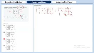 transformasi linier [upl. by Noillimaxam40]