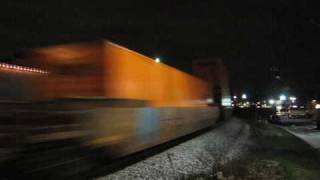 CSX intermodal trains Q127 amp Q128 meet in MariettaGA [upl. by Joub]