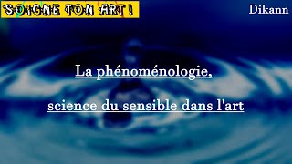 La PHÉNOMÉNOLOGIE  SCIENCE du SENSIBLE dans lART [upl. by Nuahsad235]