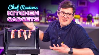 Chef Reviews CRAZY Kitchen Gadgets [upl. by Ailehs]