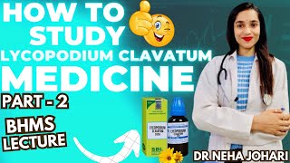 Lycopodium clavatum PART2  BHMS Lecture video  Lycopodium homeopathic medicine  Johari BHMS [upl. by Erdna]