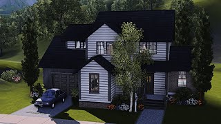 building a base game only house in The Sims 3  Speed Build [upl. by Tannen]