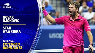 Novak Djokovic vs Stan Wawrinka Extended Highlights  2016 US Open Final [upl. by Rebeka]