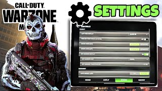 BEST TABLET SETTINGS AND SENSITIVITY FOR WARZONE MOBILE  HUD CODE [upl. by Jonny]