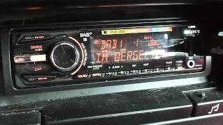 DRS Musikwelle Wiggertaler Blaskapelle DABAutoradio Sony CDXDAB700U  Peugoet 405 [upl. by Fayina545]