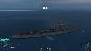 World of Warships 2024USS navy cruiser IV wyoming 1 ship set on fire [upl. by Cristen]