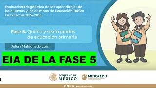 Soy Docente FASE 5 QUINTO Y SEXTO GRADO DE EDUCACIÓN PRIMARIA EIA [upl. by Nogas]