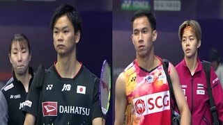 Badminton Mixed Doubles  WatanabeHigashino vs Puavarankroh Taerattanachi  India Open 2024  QF [upl. by Arlo8]