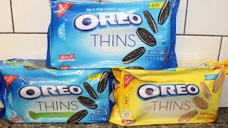 Oreo Thins Original Golden amp Mint Review [upl. by Bacchus]