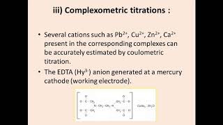 APPLICATIONS OF COULOMETRIC TITRATIONS [upl. by Aerdnaek]