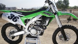 First Ride 2017 Kawasaki KX450F  Motocross Action Magazine [upl. by Ibed]