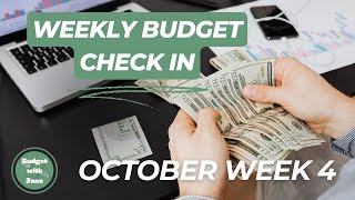 Weekly budget OCT week 4  NOV week 1  Low income  budgetwithjane  budget with euros [upl. by Yenaj]