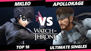 WTT 2023  MkLeo Pyra Mythra Joker Vs ApolloKage Snake Smash Ultimate  SSBU [upl. by Duong168]