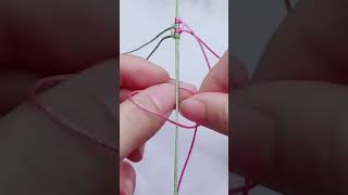 Making bracelet with string  Easy yarn bracelet for beginner bracelet tutorial yanuelle [upl. by Edwine]