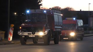 Rauchentwicklung auf Bauernhof Einsatzfahrt Freiwillige Feuerwehr Nortorf [upl. by Pol]