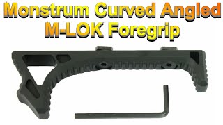 Monstrum Curved Angled MLok Fore Grip for MLok Hand guard [upl. by Ahseia]