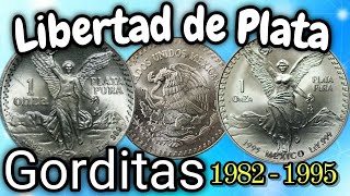 Onza Libertad de Plata  1982  1995  Mexican coins [upl. by Nerrual96]