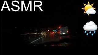 ASMR Drive with some heavy rain [upl. by Dibbrun]