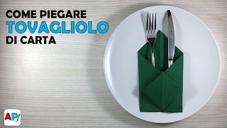 Come Piegare tovagliolo di carta  Decorazioni per la Tavola [upl. by Crawford]