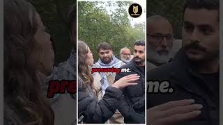 Christian Woman Defends Muslim Against Heckler  Mansur  Speakers Corner [upl. by Aneloj]