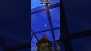 I Make The Glass House Minecraft shorts [upl. by Lemon]