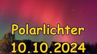 🔥Polarlichter in Niedersachsen am 10102024 Nähe Braunschweig🔥 [upl. by Bonner541]