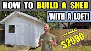 How to Build a Shed 12x12 with a Loft [upl. by Gold]