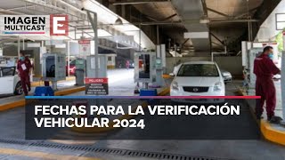 Verificación vehicular 2024 fechas y costos en CDMX y Edomex [upl. by Geraldine]