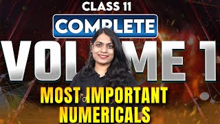 Class 11 Physics Volume 1 Most Important Numericals  Physics Book 1 VVI Questions  Final Exam 2025 [upl. by Roleat841]