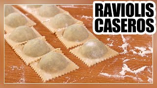 😀Cómo hacer RAVIOLIS de ESPINACA y RICOTA  Receta FÁCIL [upl. by Ordisi]