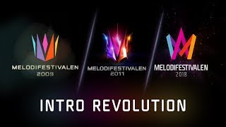 Melodifestivalen  Intro Evolution 2009  2018 [upl. by Xonel]