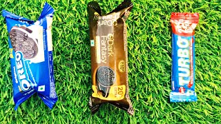 Oreo biscuits 🍪 dark fantasy 🍪turbo chocolate 🍫unboxing oreobiscuit turbo youtubevideos chocolet [upl. by Ecertal]