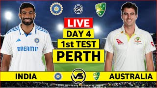 India v Australia 1st Test Day 4 Live  IND vs AUS 1st Test Live Scores amp Commentary  India Bowling [upl. by Norri718]