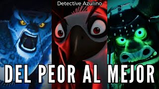 Villanos de Kung Fu Panda de PEOR a MEJOR  El Rey del Mal  Detective Azulino [upl. by Nesila]