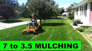 Mulch mowing thick tall grass with the Cub Cadet Ultima [upl. by Ettennor]