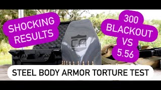 300 Blackout vs 56 Against Caliber Armor Steel AV2 Body Armor Plate  The Shocking Truth [upl. by Arvid]